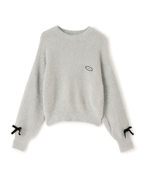 by LOVEiT(バイラビット)の「ラメシャギーリボンニット(ニット/セーター・キッズ・ピンク/シルバー・130cm/160cm/120cm/150cm/140cm)」の8枚目の写真