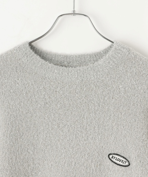 by LOVEiT(バイラビット)の「ラメシャギーリボンニット(ニット/セーター・キッズ・ピンク/シルバー・130cm/160cm/120cm/150cm/140cm)」の10枚目の写真