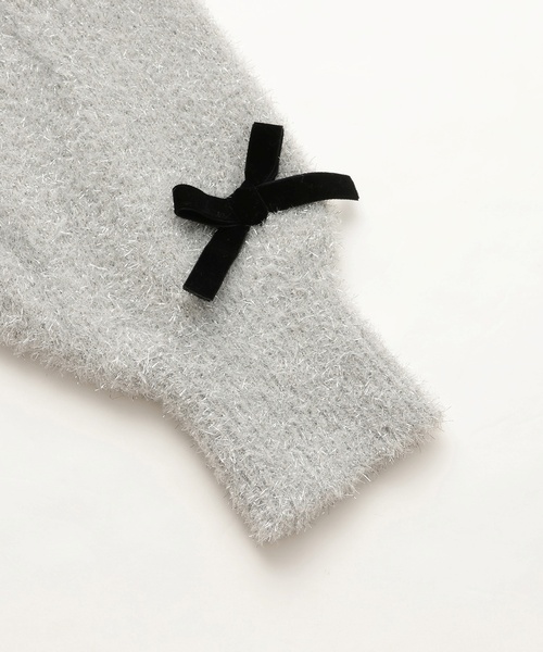 by LOVEiT(バイラビット)の「ラメシャギーリボンニット(ニット/セーター・キッズ・ピンク/シルバー・130cm/160cm/120cm/150cm/140cm)」の12枚目の写真