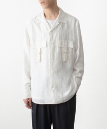 ATTACHMENT（アタッチメント）の「LY/SI ローン パッチポケット オープンカラー L/S SHIRT / LY/SI LAWN PATCH POCKET OPEN COLLAR L/S SHIRT（シャツ/ブラウス）」