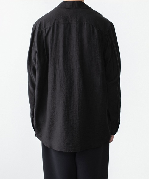 ATTACHMENT(アタッチメント)の「LY/SI ローン パッチポケット オープンカラー L/S SHIRT / LY/SI LAWN PATCH POCKET OPEN COLLAR L/S SHIRT(シャツ/ブラウス・メンズ・ダークグレー/ホワイト/ライトグレー/ブラック・1/2/3/4)」の8枚目の写真
