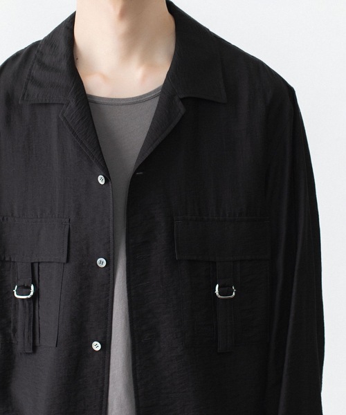 ATTACHMENT(アタッチメント)の「LY/SI ローン パッチポケット オープンカラー L/S SHIRT / LY/SI LAWN PATCH POCKET OPEN COLLAR L/S SHIRT(シャツ/ブラウス・メンズ・ダークグレー/ホワイト/ライトグレー/ブラック・1/2/3/4)」の10枚目の写真