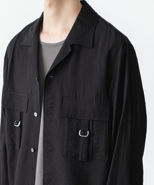 ATTACHMENT(アタッチメント)の「LY/SI ローン パッチポケット オープンカラー L/S SHIRT / LY/SI LAWN PATCH POCKET OPEN COLLAR L/S SHIRT(シャツ/ブラウス・メンズ・ダークグレー/ホワイト/ライトグレー/ブラック・1/2/3/4)」の11枚目の写真