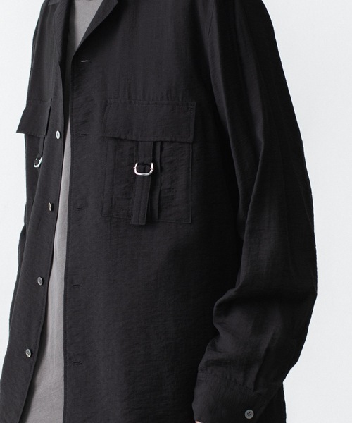ATTACHMENT(アタッチメント)の「LY/SI ローン パッチポケット オープンカラー L/S SHIRT / LY/SI LAWN PATCH POCKET OPEN COLLAR L/S SHIRT(シャツ/ブラウス・メンズ・ダークグレー/ホワイト/ライトグレー/ブラック・1/2/3/4)」の12枚目の写真