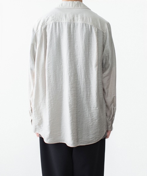 ATTACHMENT(アタッチメント)の「LY/SI ローン パッチポケット オープンカラー L/S SHIRT / LY/SI LAWN PATCH POCKET OPEN COLLAR L/S SHIRT(シャツ/ブラウス・メンズ・ダークグレー/ホワイト/ライトグレー/ブラック・1/2/3/4)」の18枚目の写真