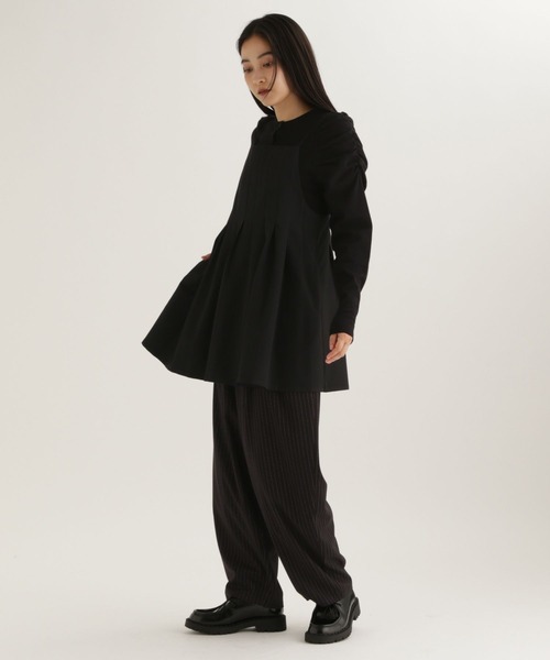 studio CLIP（スタディオクリップ）の「【daily CLIP】微起毛ツイルロングビスチェ（キャミソール・レディース・ブラック/ベージュ・FREE）」の8枚目の写真