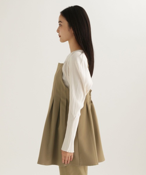 studio CLIP（スタディオクリップ）の「【daily CLIP】微起毛ツイルロングビスチェ（キャミソール・レディース・ブラック/ベージュ・FREE）」の14枚目の写真