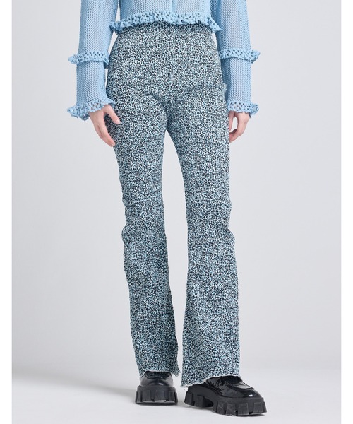 Little sunny bite（リトルサニーバイト）の「【RES】【Little Sunny Bite】leopard shirring pants（その他パンツ・レディース・ブルー/ブラウン・MEDIUM）」の2枚目の写真