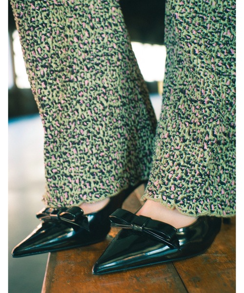 Little sunny bite（リトルサニーバイト）の「【RES】【Little Sunny Bite】leopard shirring pants（その他パンツ・レディース・ブルー/ブラウン・MEDIUM）」の4枚目の写真