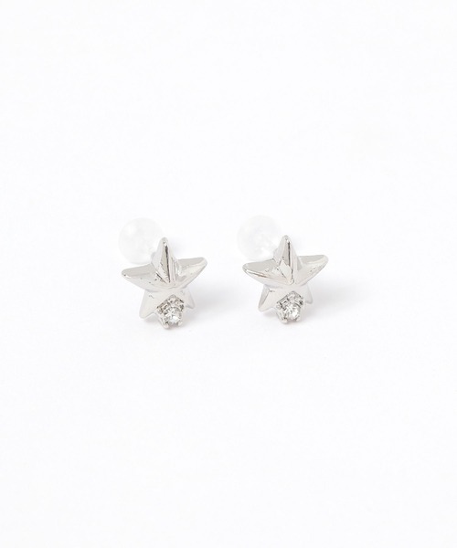 LAKOLE(ラコレ)の「星ビジュー樹脂ポストピアス / 592930(ピアス(両耳用)・レディース・その他1/その他2・FREE)」の1枚目の写真