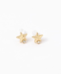 星ビジュー樹脂ポストピアス / 592930