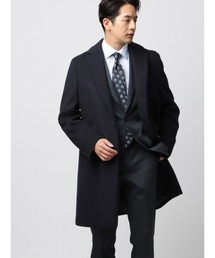 SUIT SQUARE（スーツスクエア）の「スマみえチェスターコート ストレッチ ウールライクビーバー（チェスターコート）」