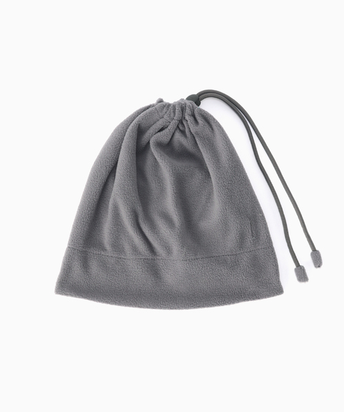 BAL（バル）の「BAL / バル FLEECE 2WAY NECK BEANIE（ニットキャップ/ビーニー・メンズ・ブラック/チャコールグレー・FREE）」の4枚目の写真