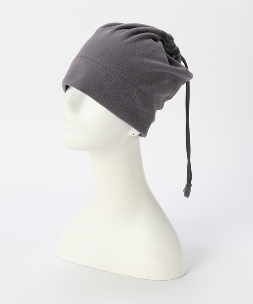 BAL（バル）の「BAL / バル FLEECE 2WAY NECK BEANIE（ニットキャップ/ビーニー・メンズ・ブラック/チャコールグレー・FREE）」の7枚目の写真