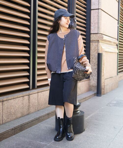 le.coeur blanc（ルクールブラン）の「メルトンキャップ（キャップ・レディース・グレー/グレイッシュベージュ・FREE）」の14枚目の写真