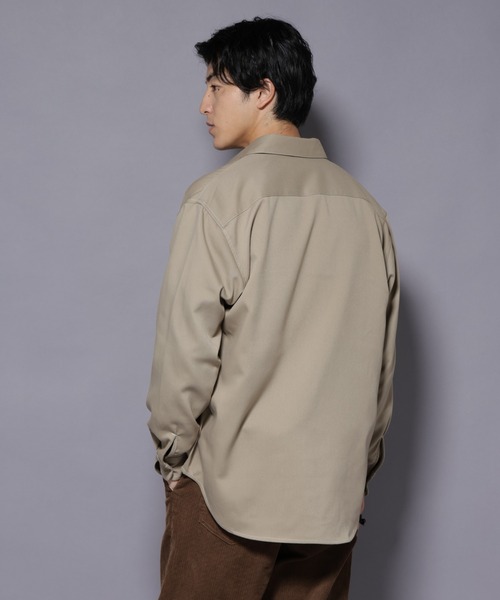 NANO universe（ナノユニバース）の「ストレッチツイルフラップポケットシャツ（シャツ/ブラウス・メンズ・ブラック/ベージュ/チャコール・L/M）」の13枚目の写真