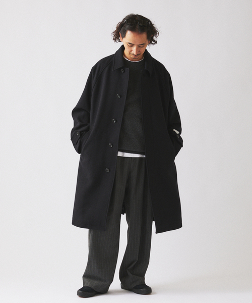 フレンチ メリノウール バルマカーン コート（ステンカラーコート