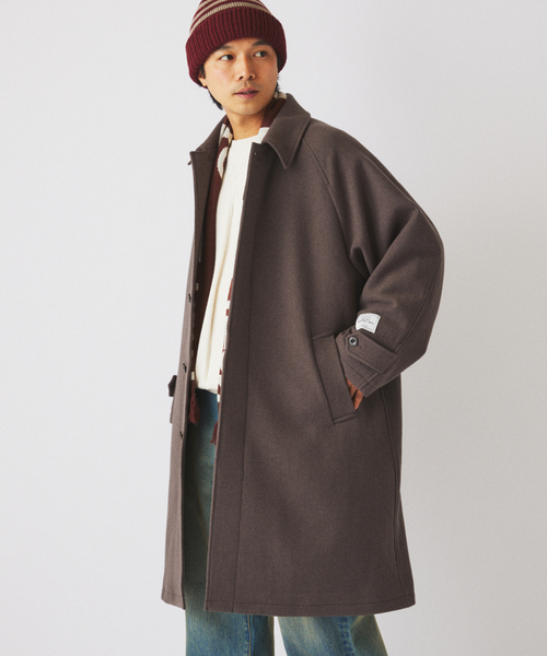 セール】フレンチ メリノウール バルマカーン コート（ステンカラー