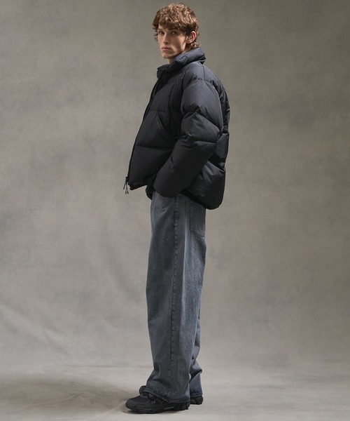   Jeans 黒 ダウンジャケット セール】ステッチスタンドショートモンスターダウン（ダウンジャケット