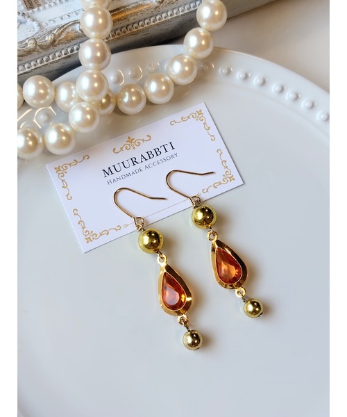 tone(トーン)の「【MUURABBTI】魔法アイテム風ピアス(MA)(ピアス(両耳用)・レディース・イエロー/レッド/ブルー/グリーン・FREE)」の1枚目の写真