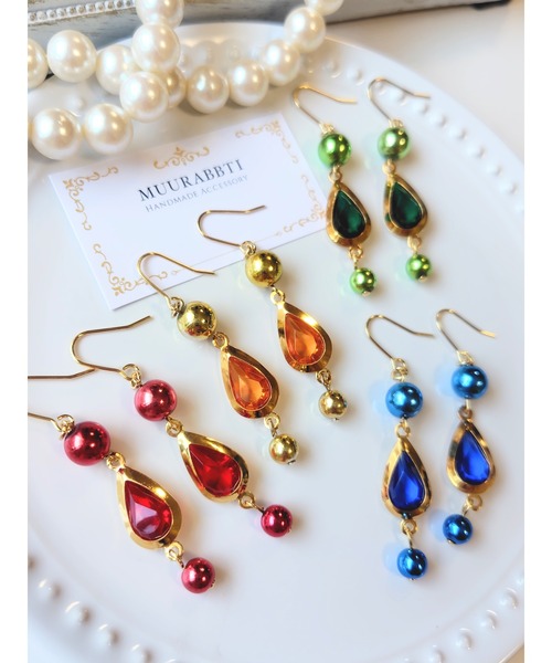 tone(トーン)の「【MUURABBTI】魔法アイテム風ピアス(MA)(ピアス(両耳用)・レディース・イエロー/レッド/ブルー/グリーン・FREE)」の6枚目の写真
