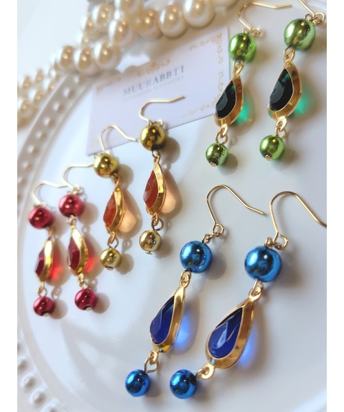 tone(トーン)の「【MUURABBTI】魔法アイテム風ピアス(MA)(ピアス(両耳用)・レディース・イエロー/レッド/ブルー/グリーン・FREE)」の7枚目の写真