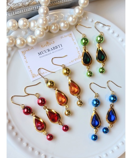 tone(トーン)の「【MUURABBTI】魔法アイテム風ピアス(MA)(ピアス(両耳用)・レディース・イエロー/レッド/ブルー/グリーン・FREE)」の8枚目の写真