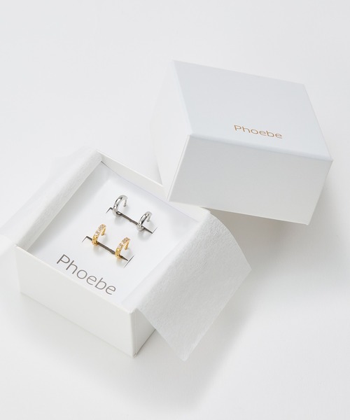Phoebe(フィービィー)の「【SPECIAL SET】『金属アレルギー対応』ワンタッチメタルフープミニペアピアス/サージカルステンレス(ピアス(両耳用)・レディース・シルバー/イエローゴールド/ピンクゴールド/その他1/その他2・FREE)」の4枚目の写真