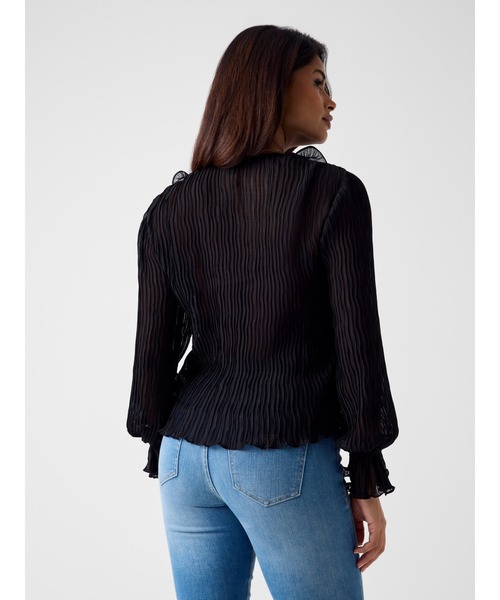 Guess（ゲス）の「Long Sleeves Faye Top 長袖ブラウス（シャツ/ブラウス・レディース・ブラック・SMALL/MEDIUM/X-SMALL）」の8枚目の写真