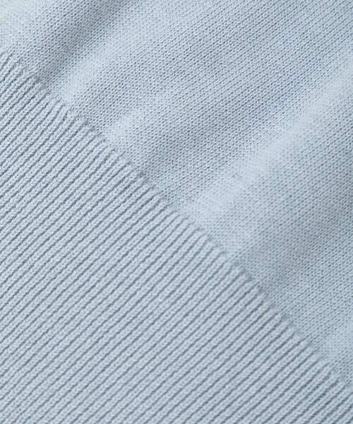 YECCA VECCA（イェッカヴェッカ）の「バイカラーレースニット（ニット/セーター・レディース・ブラック/ライトブルー/チャコールグレー・FREE）」の8枚目の写真