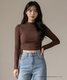 【エンジェルブルー×DIP IN CHOCOLATE】ハイネックリブトップス
