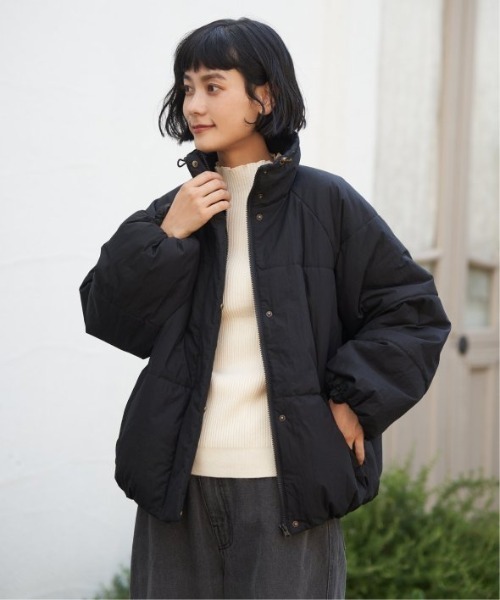 LBC（エルビーシー）の「スタンドネックワッシャー中綿ブルゾン（ブルゾン・レディース・ブラック/グレイッシュベージュ/ダークブラウン・M/L）」の5枚目の写真