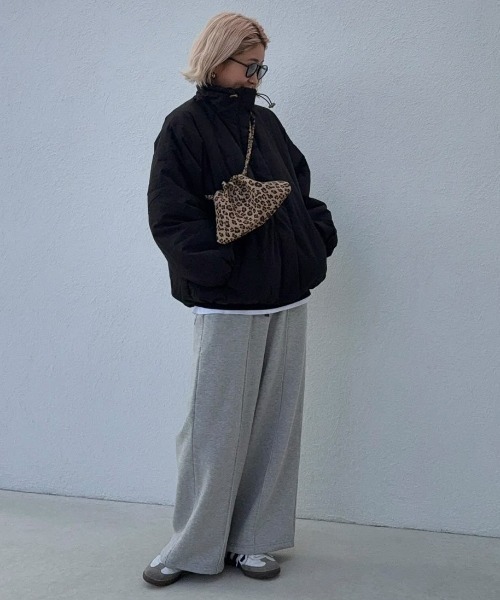 LBC（エルビーシー）の「スタンドネックワッシャー中綿ブルゾン（ブルゾン・レディース・ブラック/グレイッシュベージュ/ダークブラウン・M/L）」の18枚目の写真