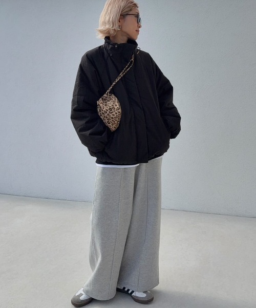 LBC（エルビーシー）の「スタンドネックワッシャー中綿ブルゾン（ブルゾン・レディース・ブラック/グレイッシュベージュ/ダークブラウン・M/L）」の19枚目の写真