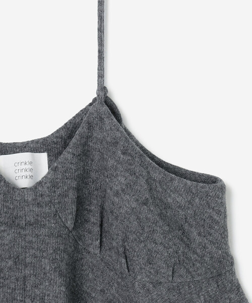 crinkle crinkle crinkle | ウールミックス ランジェリーキャミソール
