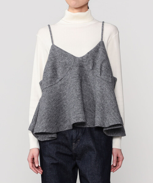 crinkle crinkle crinkle | ウールミックス ランジェリーキャミソール