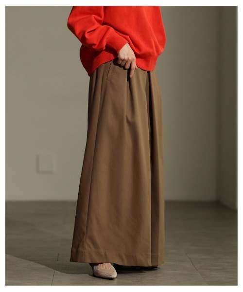 Sawa a la mode(サワアラモード)の「フロントタックワイドパンツ(その他パンツ・レディース・ブラック/チャコールグレー/ベージュ系その他・FREE)」の6枚目の写真