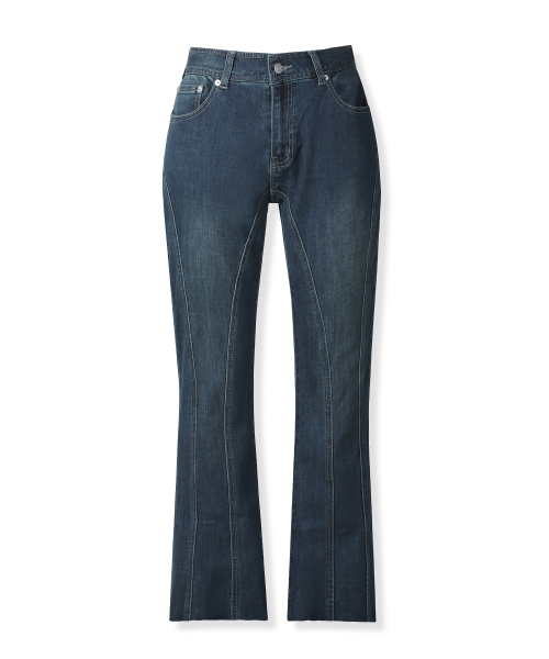 AVANDRESS(アバンドレス )の「Thin Bootscut Pants BLUE(デニムパンツ・レディース・ブルー・SMALL/MEDIUM/LARGE/X-LARGE)」の4枚目の写真