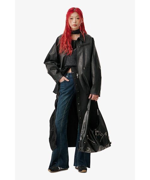 AVANDRESS(アバンドレス )の「Thin Bootscut Pants BLUE(デニムパンツ・レディース・ブルー・SMALL/MEDIUM/LARGE/X-LARGE)」の11枚目の写真