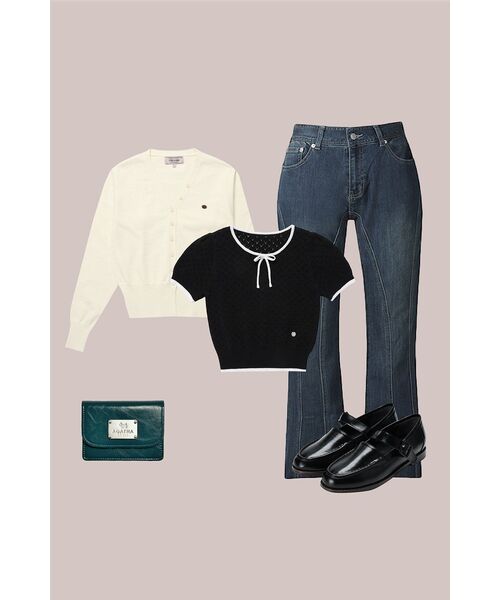 AVANDRESS(アバンドレス )の「Thin Bootscut Pants BLUE(デニムパンツ・レディース・ブルー・SMALL/MEDIUM/LARGE/X-LARGE)」の14枚目の写真