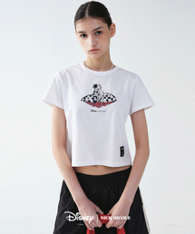 DISNEY ROSE CRUELLA CROP TOP_WHITE