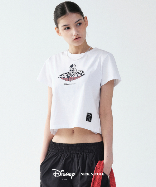 NICK&NICOLE(ニックアンドニコール)の「DISNEY ROSE CRUELLA CROP TOP_WHITE(Tシャツ/カットソー・レディース・その他・FREE)」の2枚目の写真