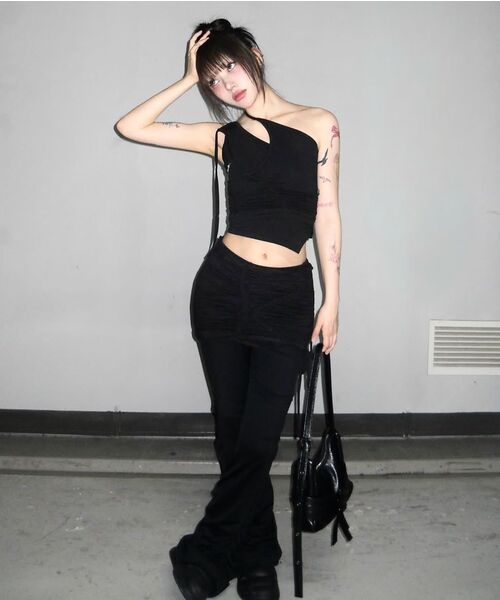 FLAREUP（フレアアップ）の「[SET] Handmade Twisted Layered Top (FL-118_White)（Tシャツ/カットソー・レディース・ホワイト・FREE）」の13枚目の写真