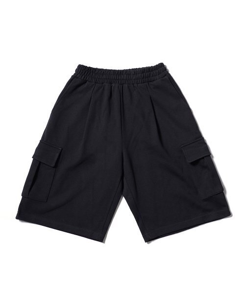 GAKKAI UNIONS（ガッカイユニオンズ）の「ワンタックスウェットバミューダカーゴパンツブラック（その他パンツ・レディース・その他・SMALL/MEDIUM/LARGE）」の2枚目の写真