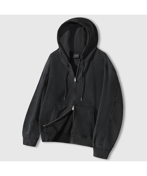 マーリン パーカー フリーサイズ【近々取下処分予定】 セール】ヴィンテージピグメント2WAYオーバーサイズフードジップアップ