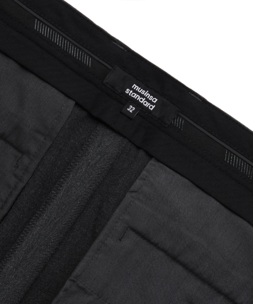 MUSINSA STANDARD（ムシンサスタンダード）の「キャロットヒドゥンバンディングクロップドスラックス[チャコールグレー]（スラックス・メンズ・その他・30/26/27/28/29）」の8枚目の写真