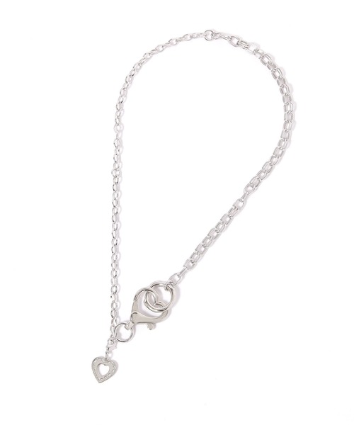 Heather（ヘザー）の「ハートコンビチェーンネックレス　613158（ネックレス・レディース・ゴールド/シルバー・ONE SIZE）」の3枚目の写真