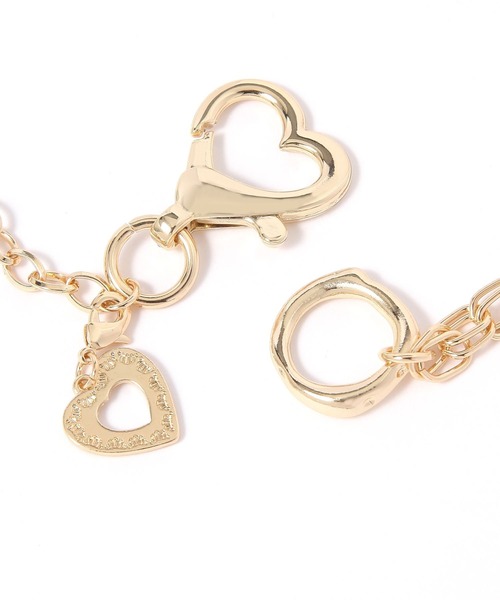 Heather（ヘザー）の「ハートコンビチェーンネックレス　613158（ネックレス・レディース・ゴールド/シルバー・ONE SIZE）」の4枚目の写真