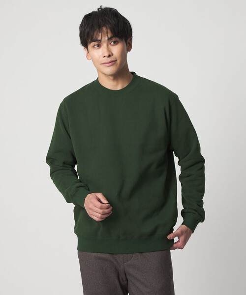A DAY IN THE LIFE UNITED ARROWS(アデイインザライフユナイテッドアローズ)の「スエード タッチ クルーネックスウェット<A DAY IN THE LIFE>(スウェット・メンズ・ダークグリーン/ライトグレー/ベージュ・M/L)」の3枚目の写真
