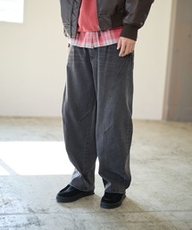 BAYFLOW | 【ストレッチ】ワイドバレルデニムパンツ(デニムパンツ)